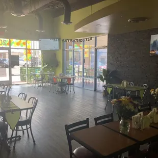 Interior of restaurant