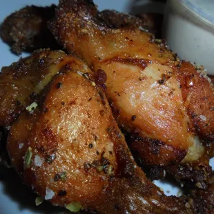 Chicken wings, close-up.