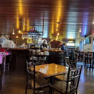 Dining room and bar.