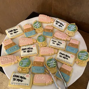 Travel themed cookies