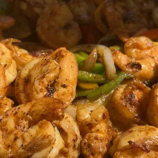 Fajitas de Camarones  Shrimp Fajitas