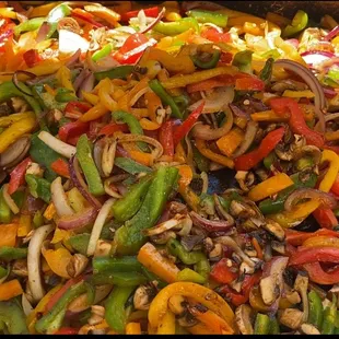 Grilled Bell Peppers and Onions
