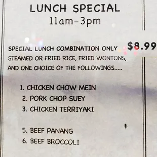 Menu (as of 09/23/22)