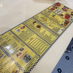 menu, donuts