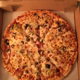 a pizza in a box