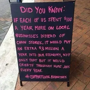 a sign on the sidewalk