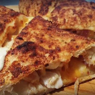 Stromboli made with fresh dough.  Try a Chedda-boli!
