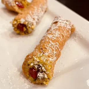 two pastries on a plate