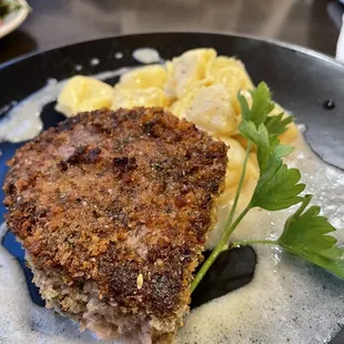 a plate of food on a table