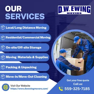 Ready to experience a stress-free move? 
Contact our team of professional movers today and let us handle every aspect of your relocation.