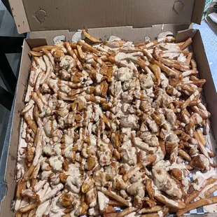 Mango Habanero Buffalo Fries Pizza Box