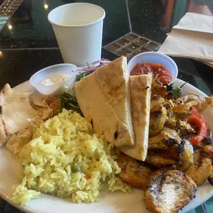 Chicken Kabob Plate