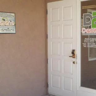Front door of D2 Designs