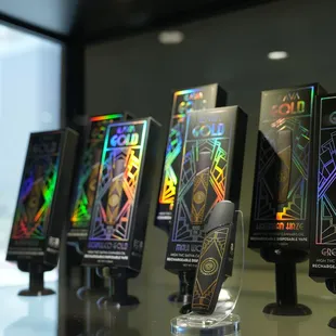 Display case for iLAVA GOLD.