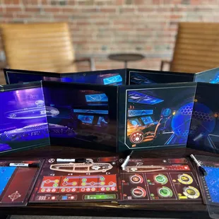 the inside of a board game