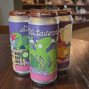 Cans to-go available for anything on tap.