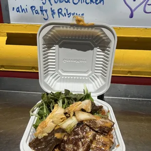 Pástele with pork belly and gandule rice. It was ono!