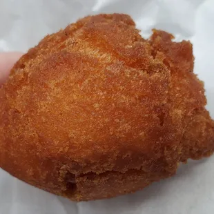 Close up of the bite sized Andagi.