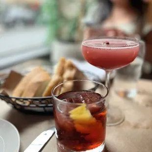 Capri (Back) and Mescalero Cocktails