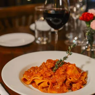 Pappardelle, sweet sausage ragout, truffle oil