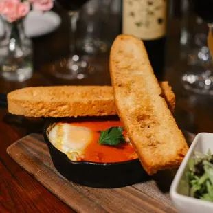 Uova Al Forno                                      Baked Eggs &amp; Cherry Tomato, Arrabiata