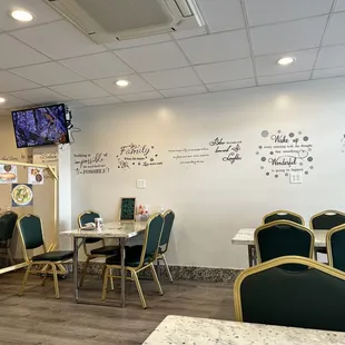 the dining area