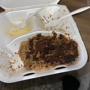 Oxtail stew! Excuse my near-empty container, it was too delicious to wait to eat