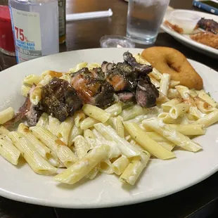 Jerk chicken Alfredo