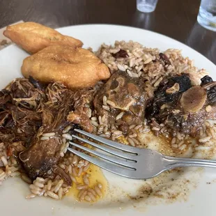 Oxtail Stew Lunch, Fricassee Chicken Lunch, Festivals, Rice and Beans