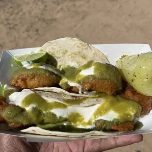 The best shrimp tacos ever!