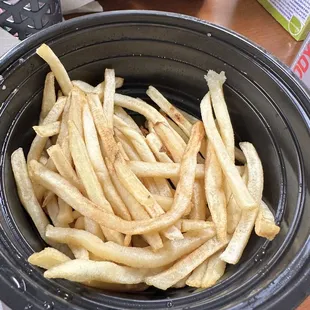 Soggy under cooked fries