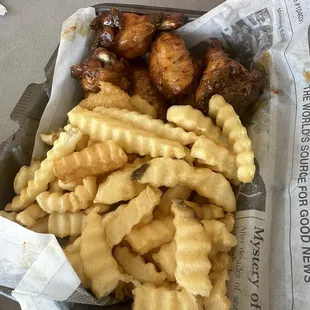 Mango habanero wings