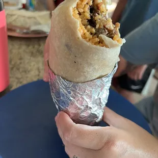 Spicy Carne Asada Burrito