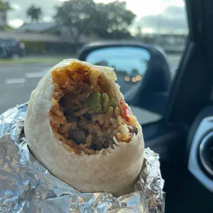 Steak burrito