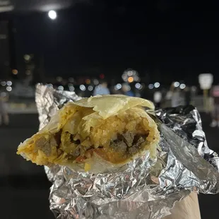 Burrito and fireworks