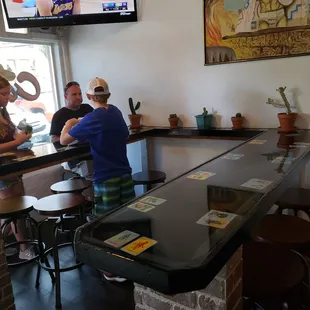 Table area and another TV