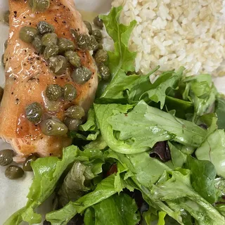 Salmon Lemon-Butter Caper Plate