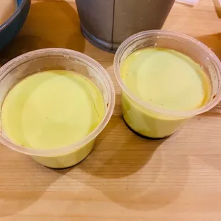 Pandan flan