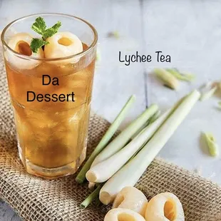 Real Lychee juice combined with Tea. Which tea is your favorite? Black, jasmine green, or premium oolong