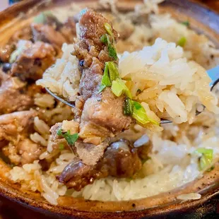 Medium clay pot: black bean sauce pork spareribs