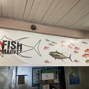 Dis is where da fresh catch fish are!