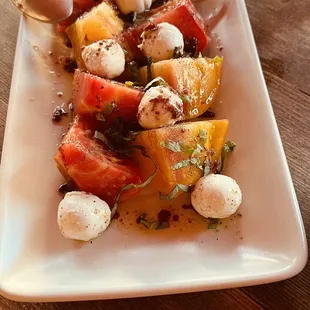 Delicious fresh tomato salad.