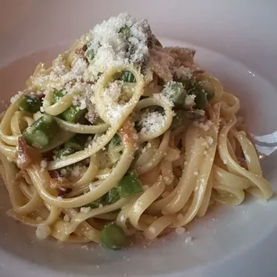 Linguine carbonara
