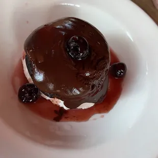 Flourless Chocolate Cake with Amaretto Cherries