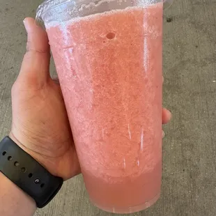 Strawberry lychee combo no boba