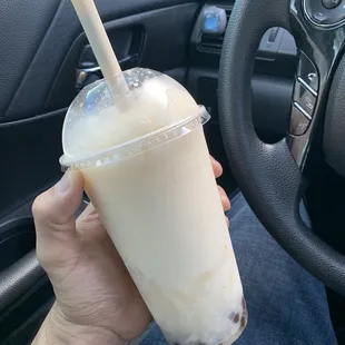 Lychee smoothie with jelly!!