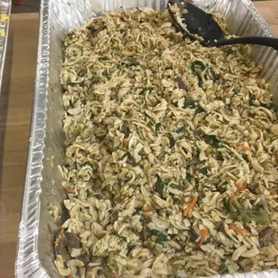 Vegan mixed vegetables stroganoff