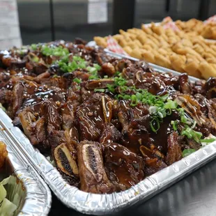 a variety of food items