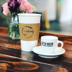  cup of coffee on a table