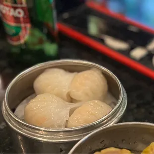 King prawn dumplings